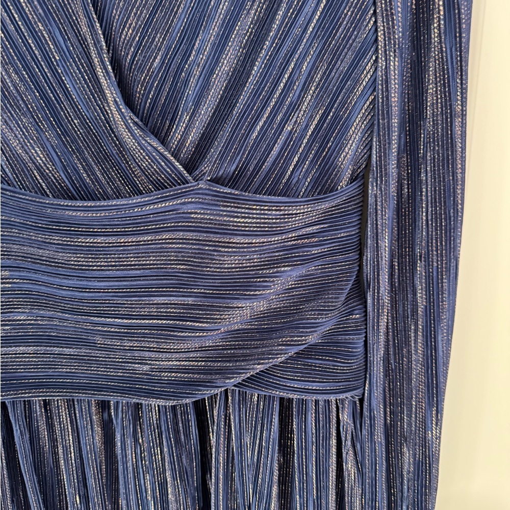 NWOT  LILLY PULITZER SIZE 4
JESSAMIE DRESS *FOIL PRINTED
CRINKLE* LOW TIDE NAVY - Picture 5 of 8